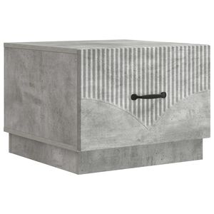 vidaXL Konferenčn&yacute; stol&iacute;k so z&aacute;suvkou Bet&oacute;novo siv&aacute; 49 x 50 x 37 cm