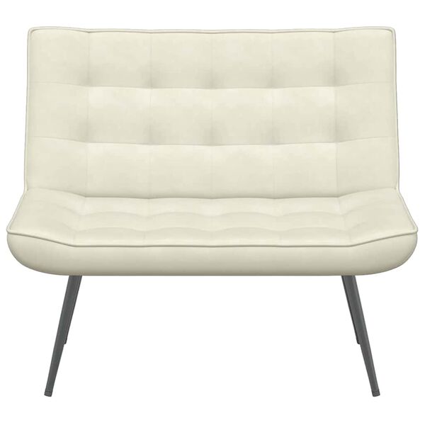 vidaXL Lavička kr&eacute;mov&aacute; 110x74x84 cm zamat