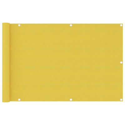 vidaXL Balkónová markíza žltá 90x400 cm HDPE