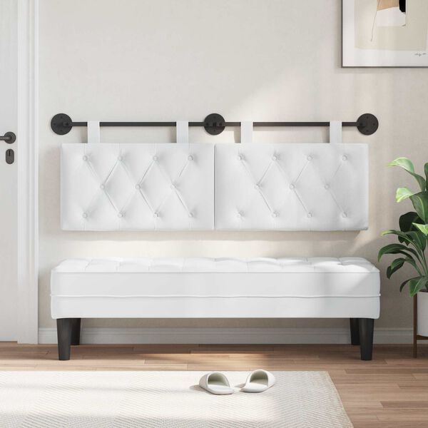 vidaXL Z&aacute;vesn&aacute; Čel&aacute; N&aacute;stenn&yacute; Biely 150 x 55 x 7 cm l&aacute;tka