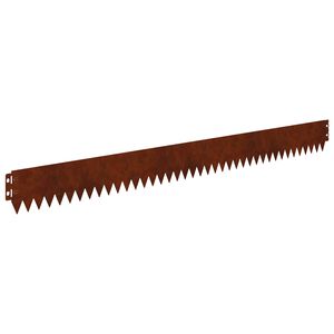 vidaXL Obrubn&iacute;k tr&aacute;vnika 20 ks 103 x 10 cm Oceľ Hrdzav&yacute;