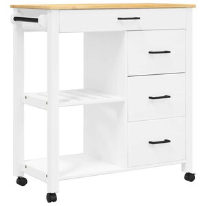vidaXL Kuchynsk&yacute; voz&iacute;k MONZA 84x40x88,5 cm borovicov&yacute; mas&iacute;v