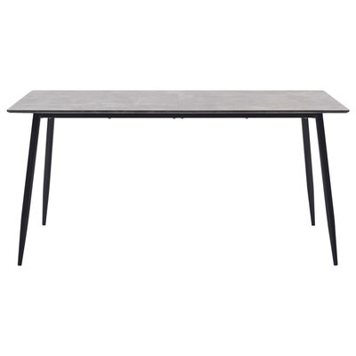 vidaXL Jedálenský stôl, sivý 140x70x75 cm, MDF