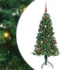 vidaXL Rohov&yacute; umel&yacute; vianočn&yacute; strom s 150 LED-i Zelen&aacute; 150 cm PVC a kov