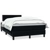 vidaXL Posteľn&yacute; r&aacute;m boxspring s matracom čierny 120x210 cm zamat