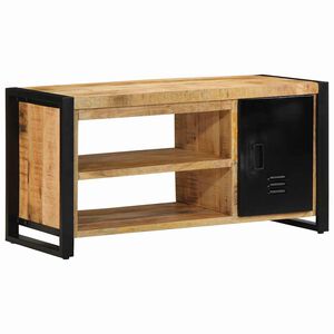 vidaXL Lavička na top&aacute;nky Hned&aacute; 100 x 40 x 50 cm Mangov&yacute; mas&iacute;v