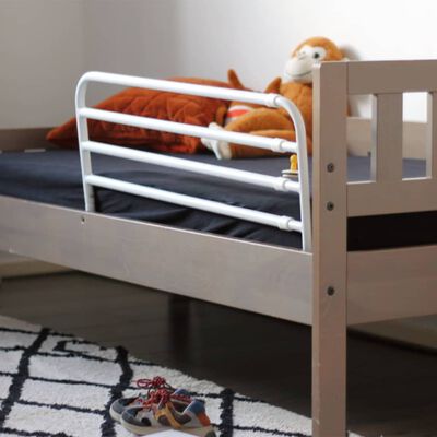 A3 Baby &amp; Kids Detská nastaviteľná bezpečnostná zábrana na posteľ Trombone biela 64630
