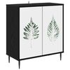 vidaXL Serv&iacute;rovacia skriňa HANAU Čierny dub 69 x 33 x 76 cm