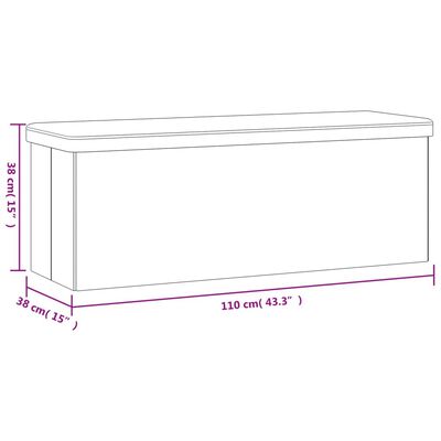 vidaXL Úložná lavica skladacia biela PVC