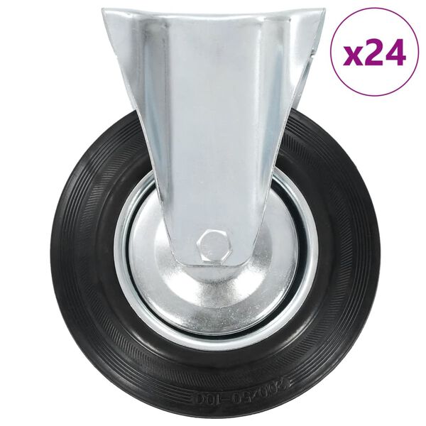 vidaXL 24 ks pevné kolieska 200 mm