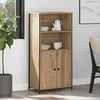 vidaXL Highboard Remeseln&yacute; dub 62 x 36 x 121,5 cm Kompozitn&eacute; drevo