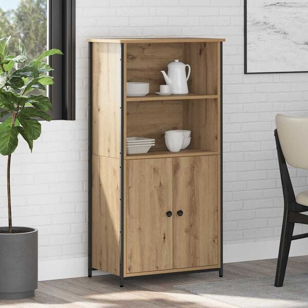 vidaXL Highboard Remeseln&yacute; dub 62 x 36 x 121,5 cm Kompozitn&eacute; drevo