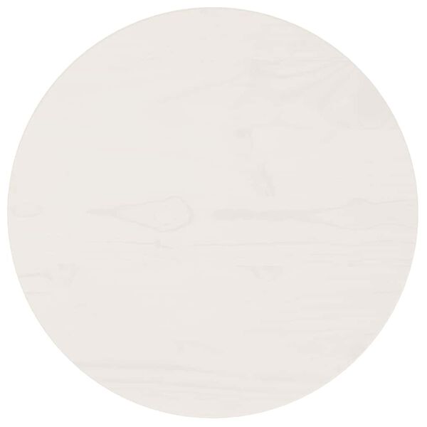 vidaXL Stolová doska biela Ø40x2,5 cm masívna borovica