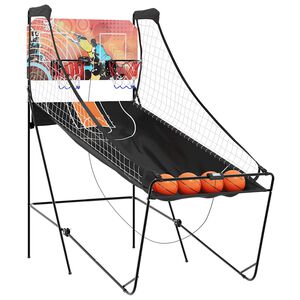 vidaXL Basketbalov&yacute; ark&aacute;dov&yacute; automat so 4 loptičkami pre 2 hr&aacute;čov