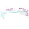 vidaXL TV stojan/stojan pod monitor, sklo, zelený 70x30x13 cm