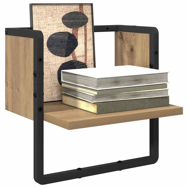 vidaXL Stenn&aacute; polica Remeseln&iacute;cky dub 30 x 25 x 30 cm Kompozitn&eacute; drevo