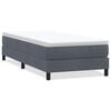 vidaXL Box Spring Posteľ bez matraca Tmavosiv&aacute; 100x210 cm Zamat