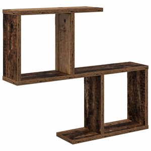 vidaXL Stenn&aacute; polica Star&eacute; drevo 60 x 12 x 50,5 cm Kompozitn&eacute; drevo