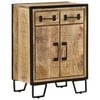 vidaXL Komoda s 2 z&aacute;suvkami 53x31x72 cm mas&iacute;vny mangovn&iacute;k a železo