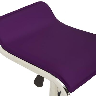 vidaXL Barové stoličky 2 ks fialové látka a ohýbané drevo