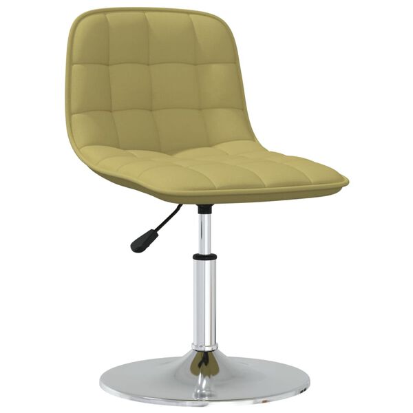 vidaXL Otočn&aacute; jed&aacute;lensk&aacute; stolička zelen&aacute; l&aacute;tkov&aacute;