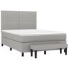 vidaXL Boxspring posteľ s matracom bledosiv&yacute; 140x190 cm l&aacute;tka