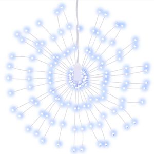 vidaXL Vianočn&eacute; hviezdicov&eacute; svetlo 140 LED studen&eacute; biele 17 cm