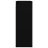 vidaXL Závesná nástenná skrinka čierna 69,5x32,5x90 cm