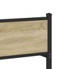 vidaXL Kovový posteľný rám bez matraca dub sonoma 183x213 cm