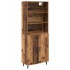 vidaXL Highboard Star&eacute; drevo 69,5 x 34 x 180 cm