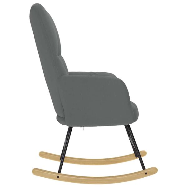 vidaXL Hojdacie kreslo tmavosiv&eacute; l&aacute;tkov&eacute;