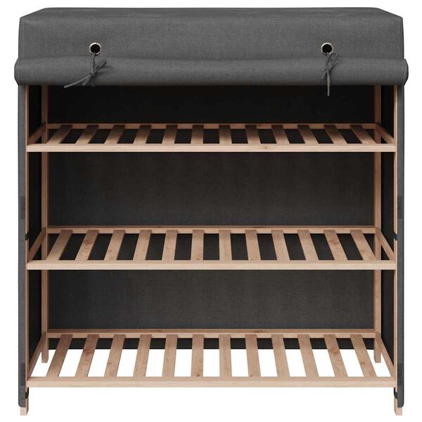 vidaXL Reg&aacute;l na top&aacute;nky s krytom, siv&yacute; 79x40x80 cm, l&aacute;tka