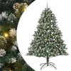 vidaXL Umel&yacute; vianočn&yacute; stromček Zelen&aacute; 240 cm PVC, plast a oceľ