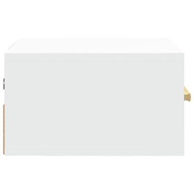 vidaXL Nástenný nočný stolík biely 35x35x20 cm
