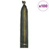 vidaXL Vrecia s pieskom 100 pcs Tmavozelen&aacute; 120 x 27 cm HDPE