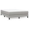 vidaXL Boxspring posteľ s matracom bledosivý 140x190 cm látka