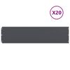 vidaXL Obruby tr&aacute;vnika 20 ks Antracit Oceľ valcovan&aacute; za studena