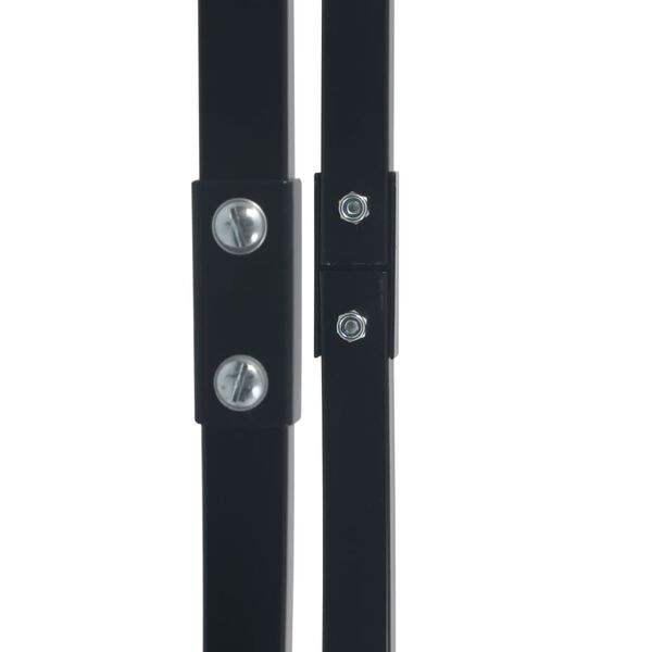 vidaXL Stojan na krbov&eacute; drevo, čierny 80x25x100 cm, oceľ