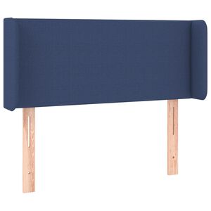 vidaXL Čelo postele so z&aacute;hybmi modr&yacute; 83x16x78/88 cm l&aacute;tka