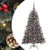 vidaXL Umel&yacute; vianočn&yacute; stromček Zelen&aacute; 120 cm PVC, plast a oceľ