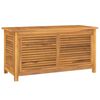 vidaXL Záhradný úložný box s vreckom 114x50x58 cm masívny teak