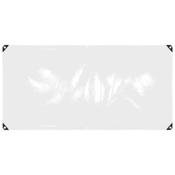 vidaXL Plachta s očkami Priehľadn&aacute; 1 x 2 m Polyetyl&eacute;n