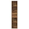 VidaXL knižnica Old Wood 36x30x171 cm Engineered Wood