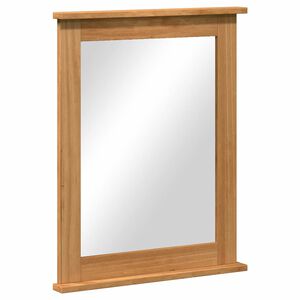 vidaXL Zrkadlo VIGO Medov&aacute; hned&aacute; 55,5 x 5 x 70 cm Borovicov&yacute; mas&iacute;v