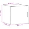 vidaXL N&aacute;stenn&aacute; skrinka biela 45x42,5x40 cm kompozitn&eacute; drevo