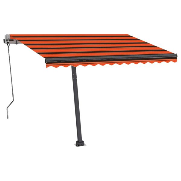 vidaXL Samostatne stojaca automatick&aacute; mark&iacute;za 350x250cm oranžovo-hned&aacute;