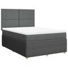 vidaXL Boxspring posteľ s matracom tmavosiv&aacute; 160x200 cm l&aacute;tka