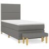 vidaXL Boxspring posteľ s matracom tmavosiv&aacute; 90x190 cm l&aacute;tka