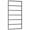 vidaXL Posuvn&eacute; dvere s kovan&iacute;m 102x205 cm ESG sklo a hlin&iacute;k
