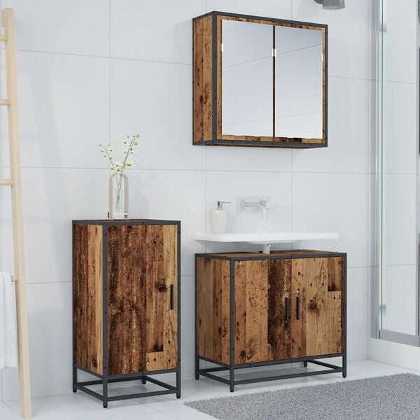 vidaXL Serv&iacute;rovacia skriňa Star&eacute; drevo 35,5 x 35 x 76 cm